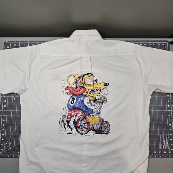 Rat Fink Shirt XXL McDonalds Florida Gainesville Wildside Hot Rod Biker Vintage - Picture 1 of 12